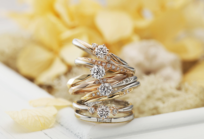 結婚指輪のコンビリングって何？2つの素材を使ったオシャレ可愛い結婚指輪を静岡市で探そう♡